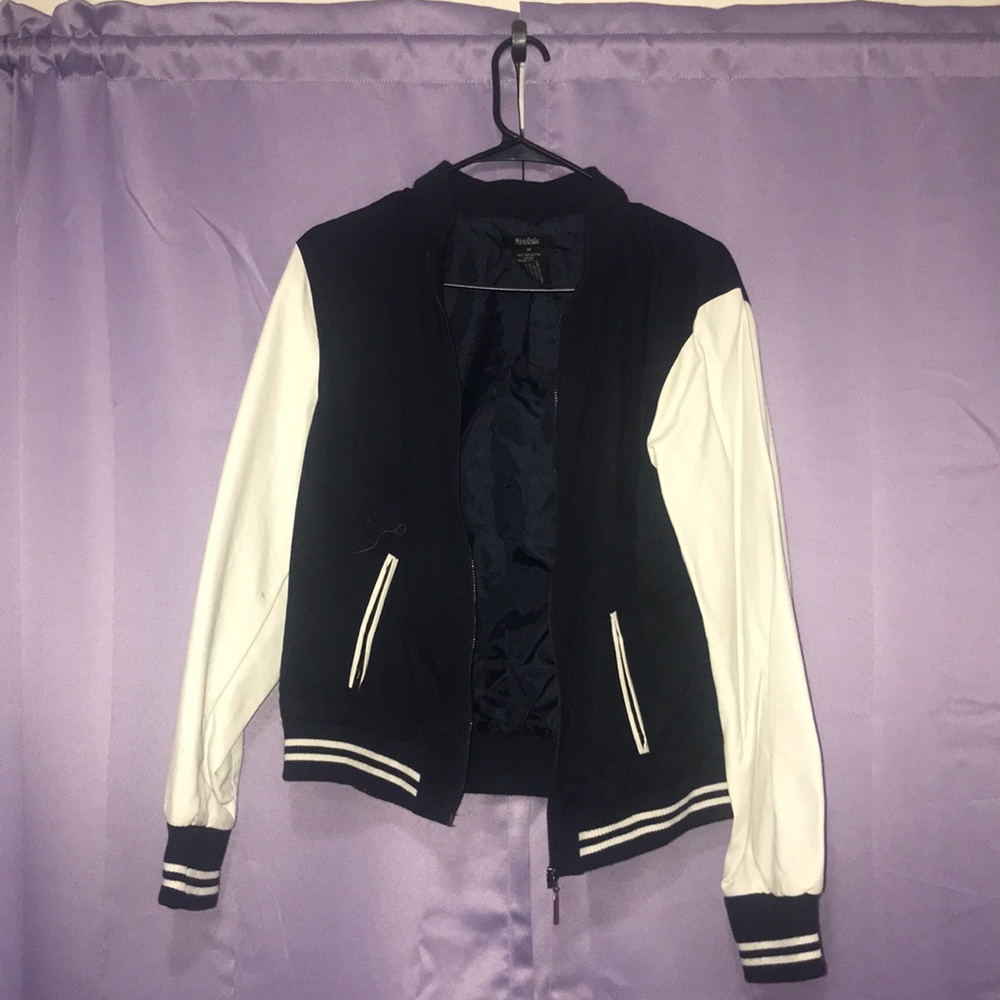 Baseball jacket Navy Blue/ Off White